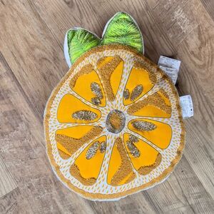 NWOT C&C California Beaded Lemon Wedge Indoor/Outdoor Decorative Pillow